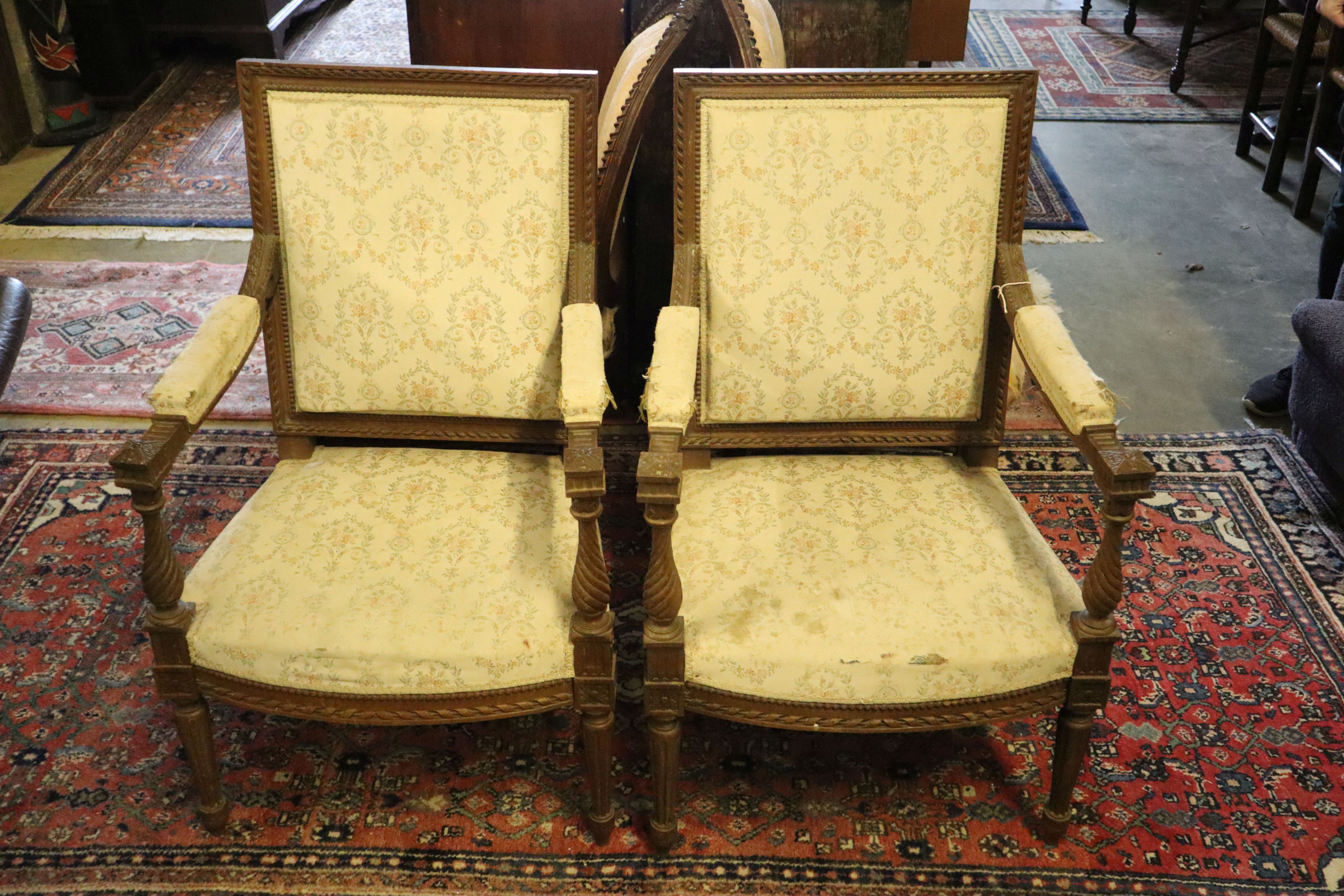 Two pairs of fauteuils - Image 2 of 2