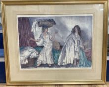 Sir William Russell Flint (1880-1969), limited edition coloured print, 'The Balance', signed in