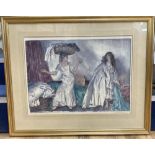 Sir William Russell Flint (1880-1969), limited edition coloured print, 'The Balance', signed in