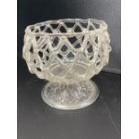 A honeycomb moulded fruit bowl, 19th/20th century, 17.5cm diameterCONDITION: Andrew Rudebeck