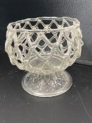 A honeycomb moulded fruit bowl, 19th/20th century, 17.5cm diameterCONDITION: Andrew Rudebeck