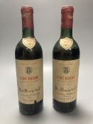 Two bottles of St Emilion 1967