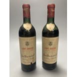 Two bottles of St Emilion 1967