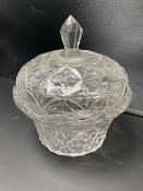 A Bohemian glass tureen and cover, early 20th century, 23cm highCONDITION: Andrew Rudebeck