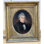 19th Century School, Head and shoulder portrait of Capt...Browne in the U.S.S Boston 1805; a