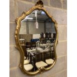 A gilt framed wall mirror, width 55cm, height 84cm