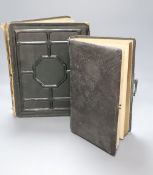 A Victorian album of cabinet portraits and one other sparsely mounted album (2)