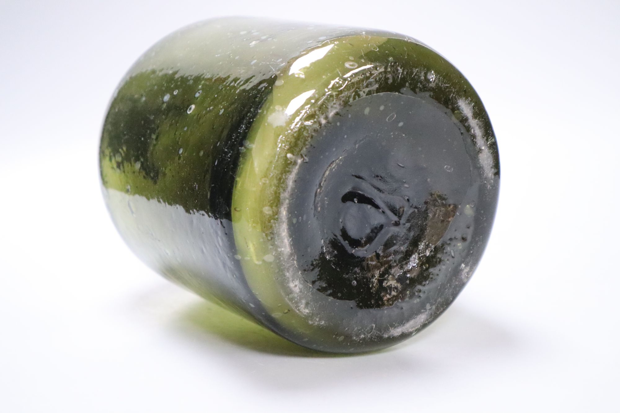 A 19th century green glass demijohn bottle, 34cmCONDITION: Structurally good - Image 3 of 3