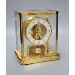 A Jaeger Le Coultre atmos clock, width 20cm height 23cmCONDITION: Visually very good; appears to