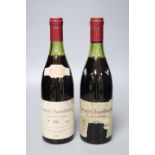 Two bottles of Gevrey Chambertin 1978