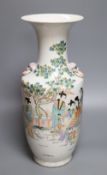 A Chinese famille rose vase, 20th century, height 42cmCONDITION: Structurally good