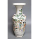 A Chinese famille rose vase, 20th century, height 42cmCONDITION: Structurally good