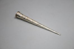 An S. Mordan & Co white metal telescopic pencil, 2.25cm, extends to 12cm