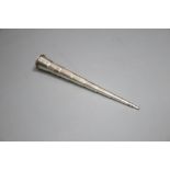 An S. Mordan & Co white metal telescopic pencil, 2.25cm, extends to 12cm