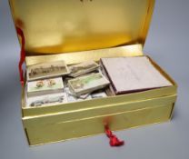 A large collection of cigarette cards, in albums and loose