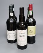 Four bottles of Port and Cognac