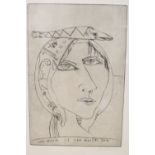 John Bellany (Scottish 1942-2013), 'Woman of the North Sea', etching, signed in pencil in the margin