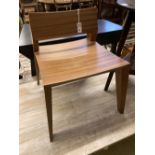 A Christopher Coane design sapele wood 'stout' side chair