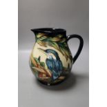 A Moorcroft jug, ''Kingfisher'' pattern, designed by Philip Gibson, Gibson, limited edition number