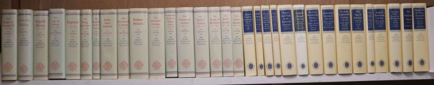 The Oxford History of England, 17 vols, 8vo, with djs and The Oxford History of English