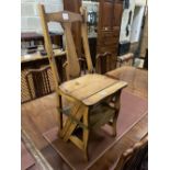 A 19th century metamorphic chair / library steps