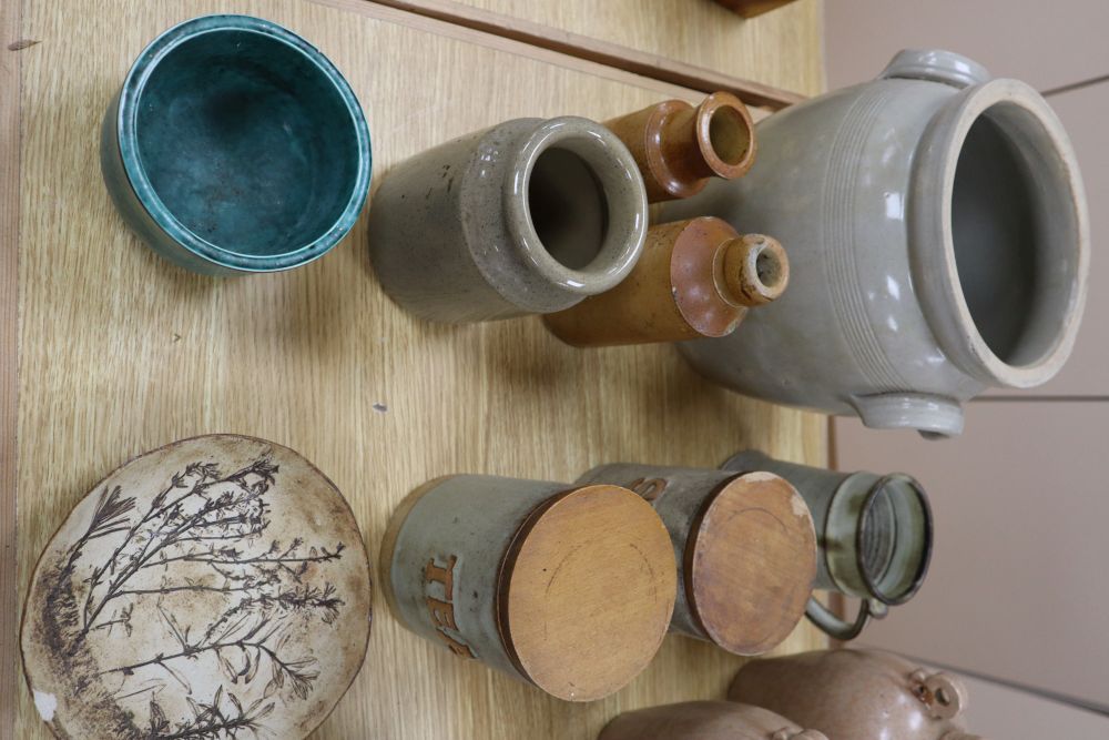 Assorted ceramics and glass, including a pair of Gustavsberg Argenta planters, 33cm diameter (30) - Image 2 of 5