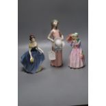 Two Royal Doulton figures and one Lladro figure (3)CONDITION: Model GL-30Serial No