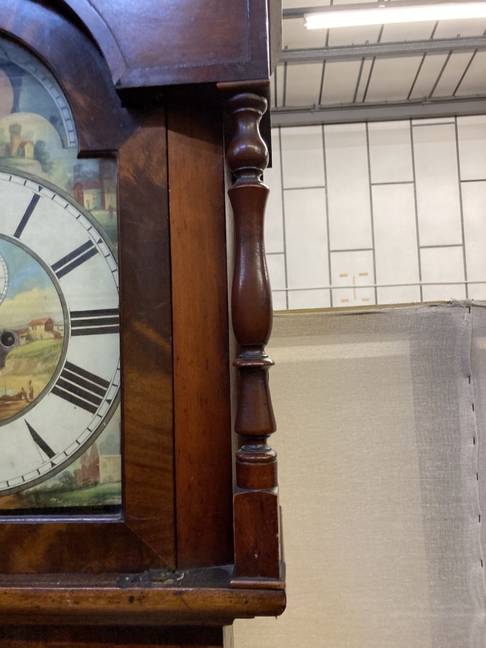 A mid 19th century mahogany North Country eight day longcase clock, height 228cm - Image 4 of 5