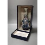 A Moorcroft vase, ''Love in a mist'', designed by Rachel Bishop, limited edition number 61 of 300,