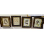 Four Victorian framed portrait photographs