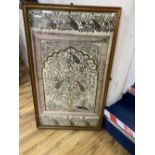 An Indian metal thread and sequin embroidered panel, 97 x 56cm, framedCONDITION: Provenance - Alfred