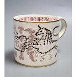 A Wedgwood Queen Elizabeth II Coronation mug, by Richard Guyatt