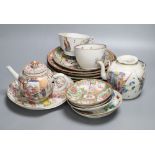 A group of Chinese famille rose tea wares, 18th/19th centuryCONDITION: Provenance - Alfred