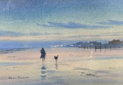 Denis Pannett (1939-), watercolour, Littlehampton Lights, signed, 23 x 34cm.