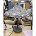 A Tiffany style lamp, height 60cm