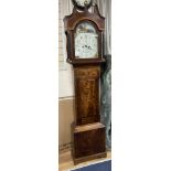 An early 19th century mahogany eight day longcase clock, height 217cm