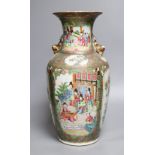 A Chinese famille rose vase, height 38cm
