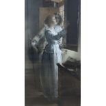 After Laura Teresa Alma-Tadema, 'Reflections', print, signed in pencil, 43 x 22cm