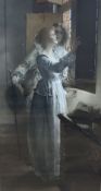 After Laura Teresa Alma-Tadema, 'Reflections', print, signed in pencil, 43 x 22cm