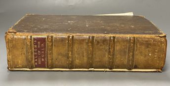 Raleigh (Sir Walter), History of the World, In Five Books, London, 'Printed by William Jaggard for