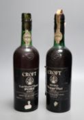 Two bottles of Croft: a late bottled vintage port 1967 and a 1970 vintage portCONDITION: