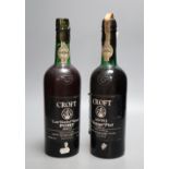 Two bottles of Croft: a late bottled vintage port 1967 and a 1970 vintage portCONDITION: