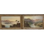 W. Richards (Jamieson), pair of oils on canvas, Aberfeldy and Loch Lomond, signed and inscribed