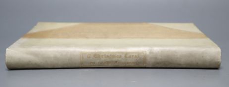 Dickens (Charles), A Christmas Carol, The Roycroft Shop, East Aurora, N.Y. 1902, half vellum-