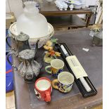 A quantity of mixed collectables including metalware and ceramics