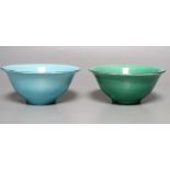 Two contemporary bowls by Jane Cox, diameter 15cm