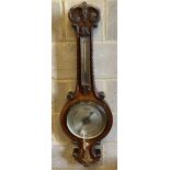 A William IV wheel barometer marked Sheard Oxford, height 102cm