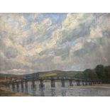 Ethel L. Rawlins (1880-1940), oil on canvas, Old Shoreham Bridge, signed, 40 x 50cm