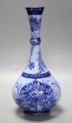 A Moorcroft Macintyre Florian ware bottle vase, height 27cmCONDITION: Top of the neck and rim