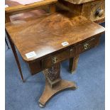 A Victorian mahogany occasional table, width 49cm depth 38cm height 68cm